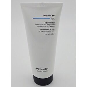 Minimalist Vitamin B5 10% Moisturizer 1.76oz Oil Free Face Cream for Oily Skin